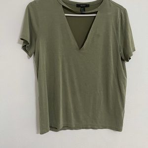 Green shirt size M forever 21